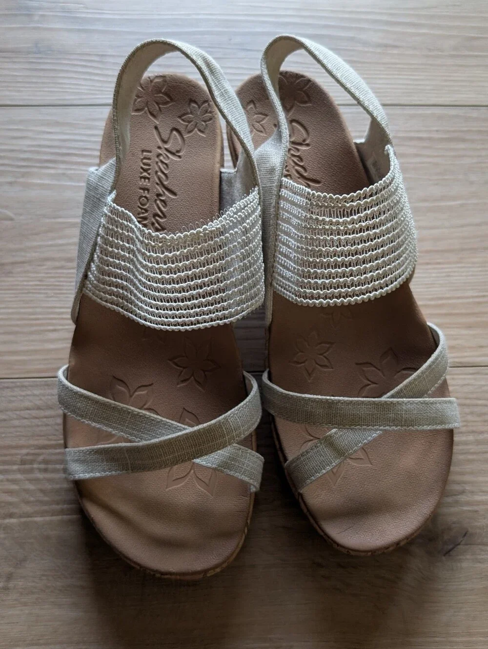 Skechers Beverlere High Tea Wedge Sandals